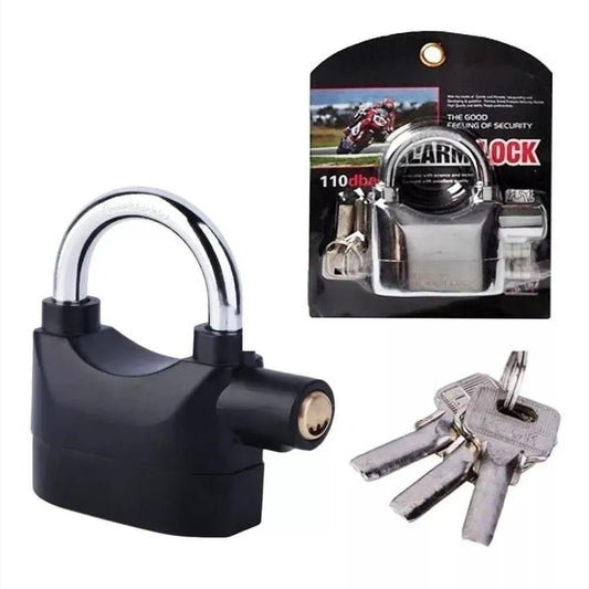 CANDADO CON ALARMA DE SEGURIDAD