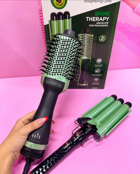 COMBO CEPILLO AGUACATE Y PINZA SIRENA AGUACATE