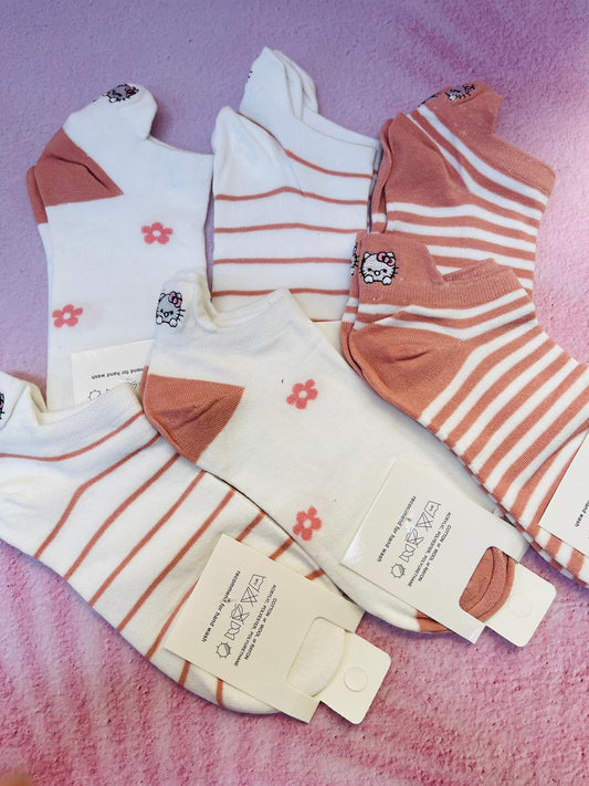 MEDIAS KITTY PASTEL X6