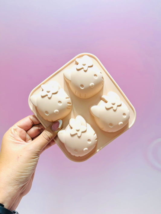 MOLDE SILICONA  HELLO KITTY
