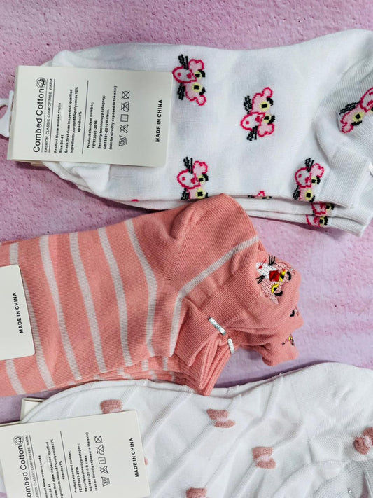 MEDIAS PANTERA ROSA X5
