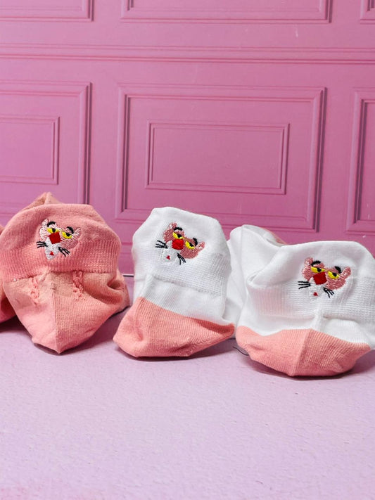 MEDIAS PANTERA ROSA X5