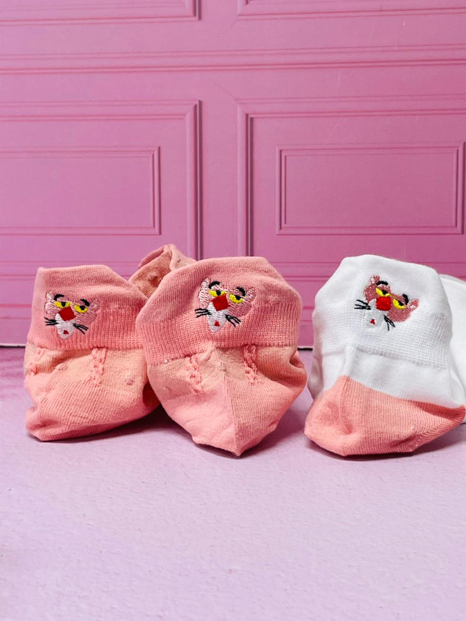 MEDIAS PANTERA ROSA X5