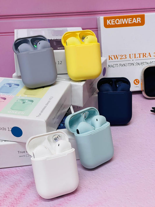 RELOJ KW23 + AUDIFONOS I12