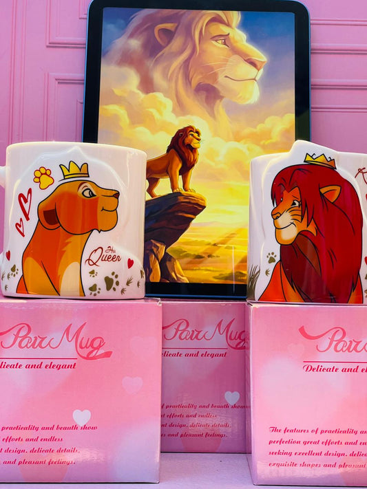 MUG REY LEON X2