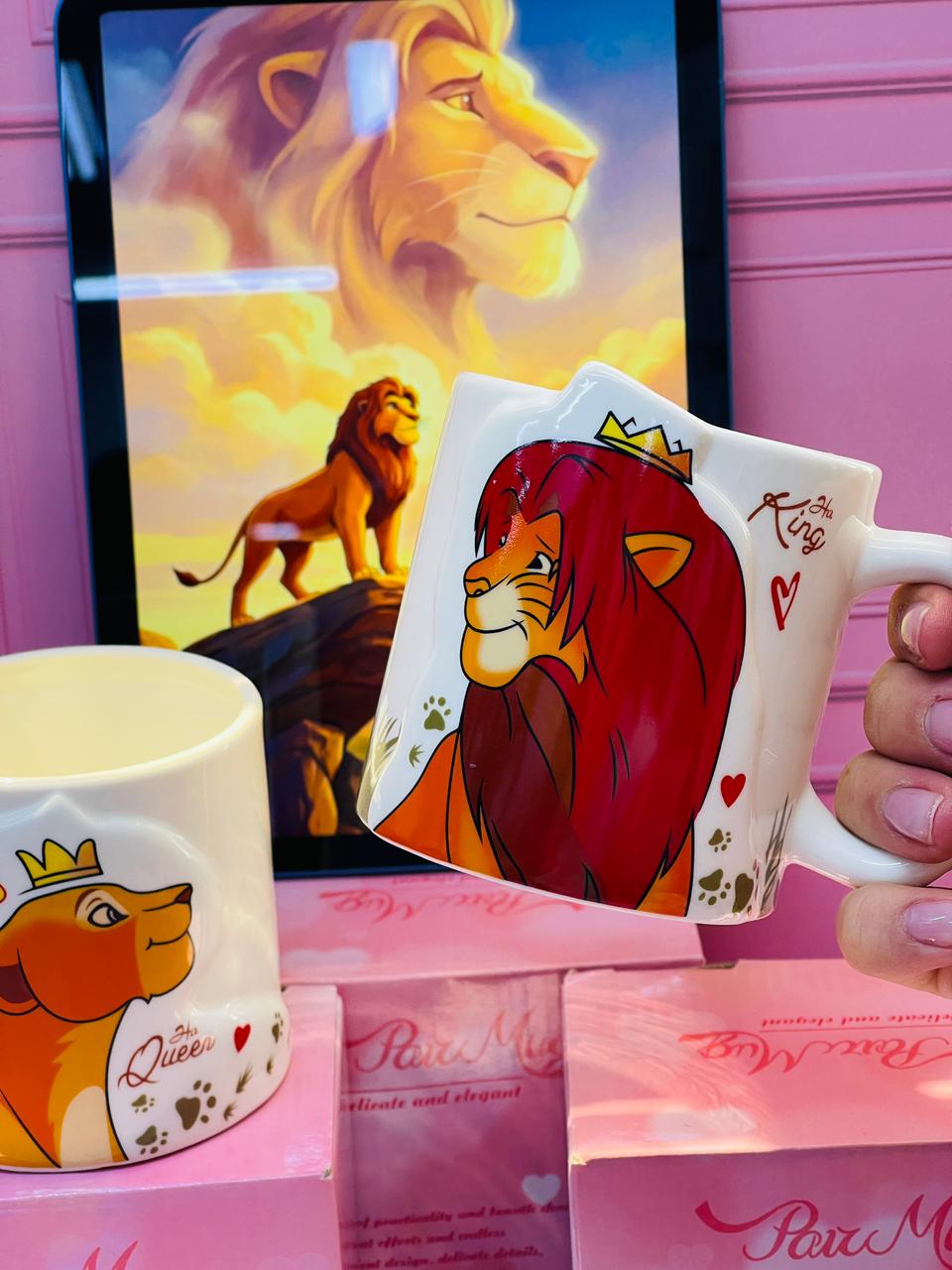 MUG REY LEON X2