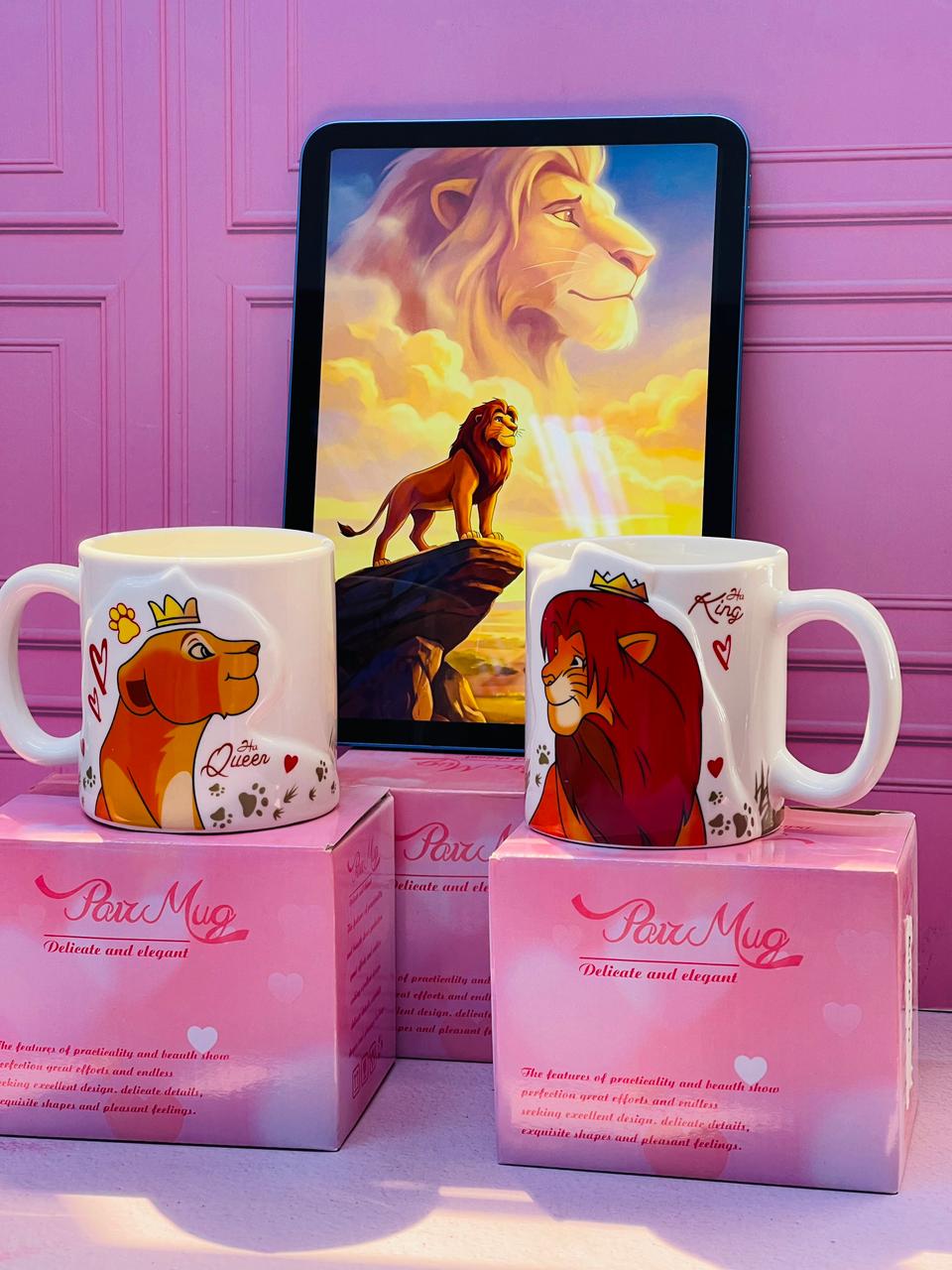 MUG REY LEON X2