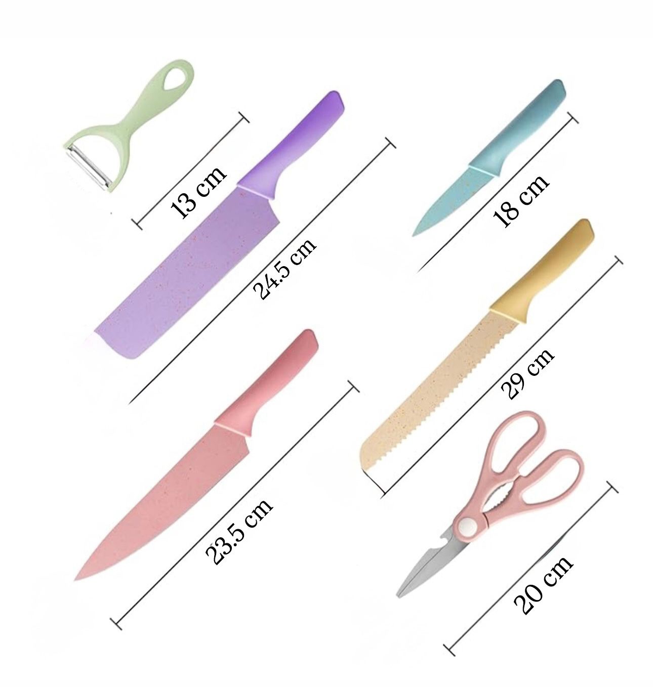 SET CUCHILLOS PASTEL