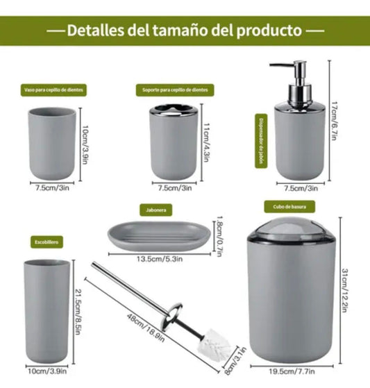 SET DE ASEO PARA BAÑO