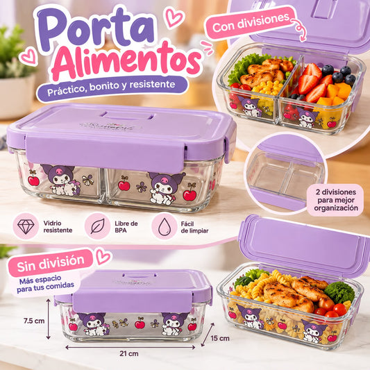 PORTACOMIDA VIDRIO