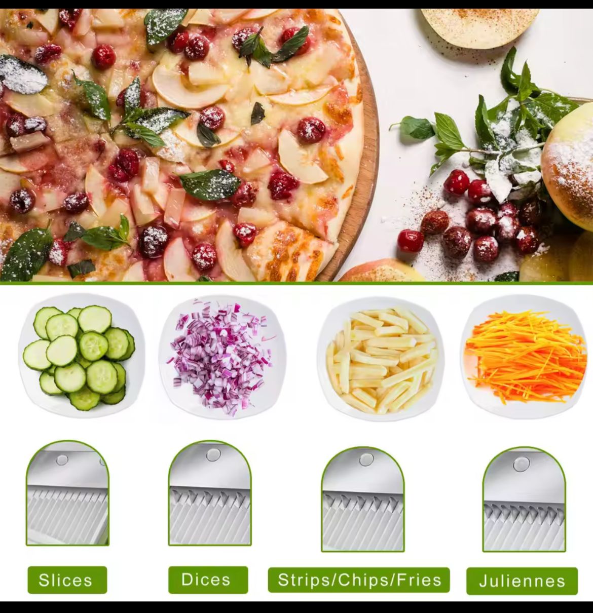 CORTADOR Y REBANOR DE VERDURAS
