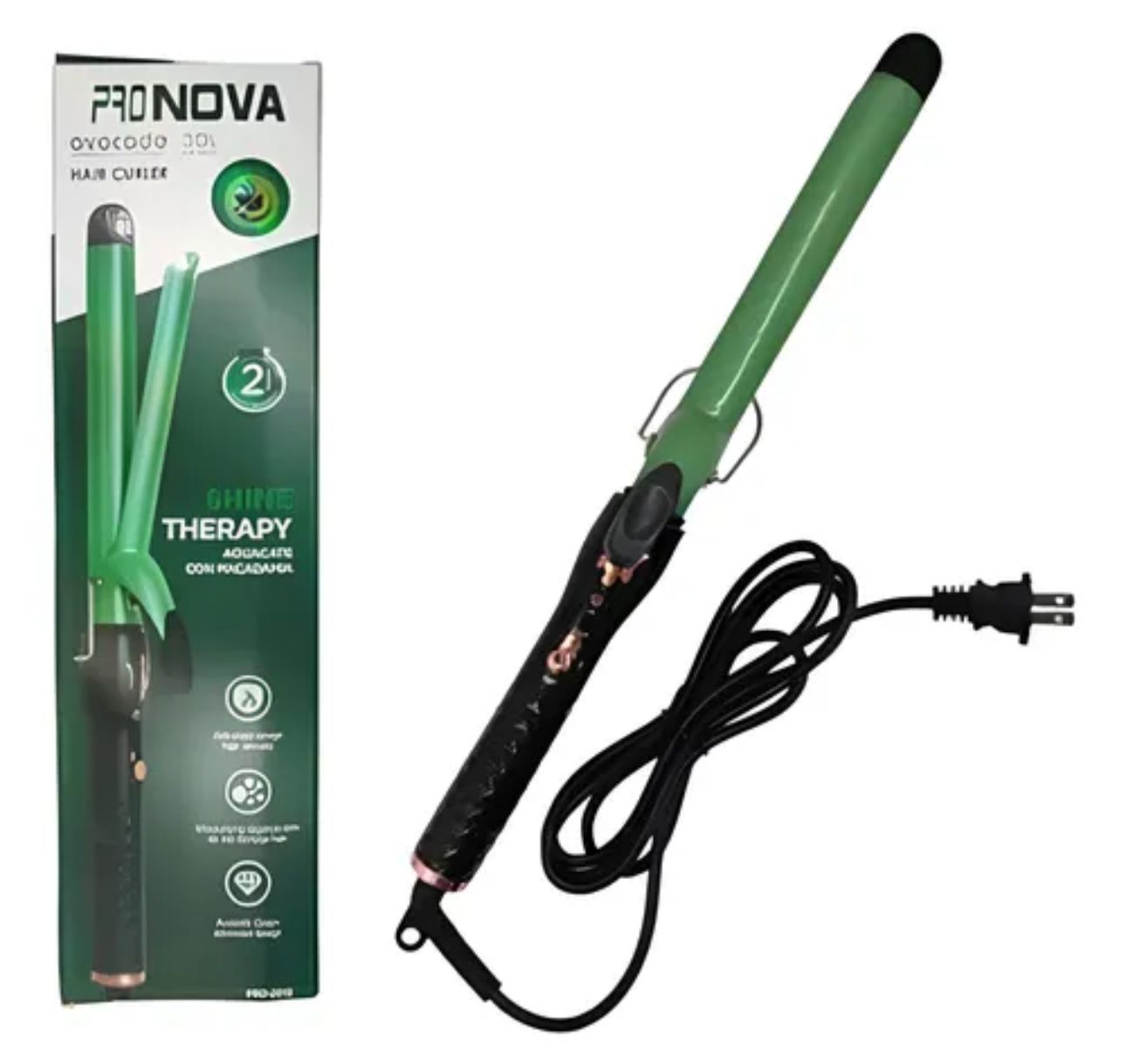 PINZA RIZADORA AGUACATE