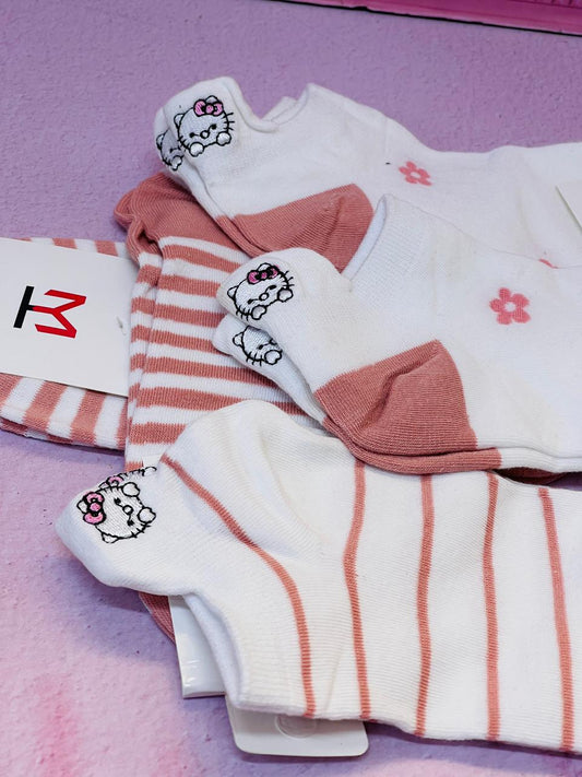 MEDIAS KITTY PASTEL X6